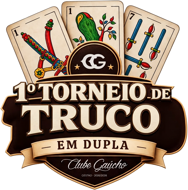 Emblema do 1º Torneio de Truco em Duplas do Clube Gaúcho